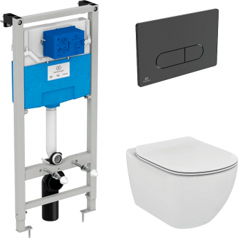 Инсталляция IDEAL STANDARD с подвесным безободковым унитазом Tesi AquaBlade TT00002/115A6